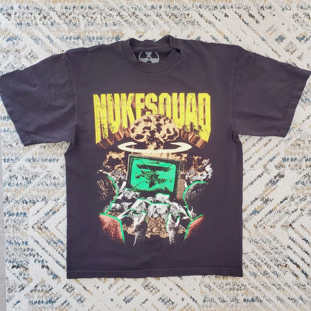 Faze Clan Nuke Squad Graphic T-shirt Tv Explosion Tee Gamer Streetwear Mens SZ M